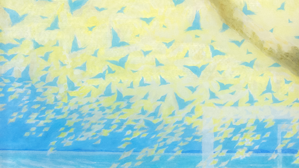 Detail of â€œBluebirdsâ€